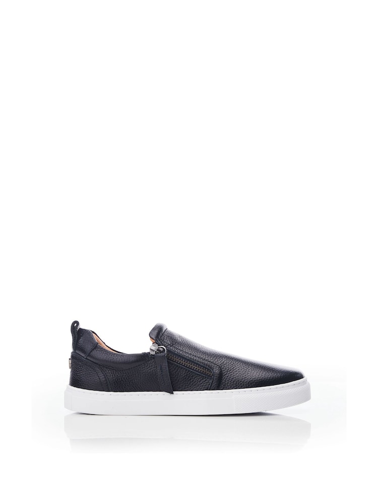 Moda in Pelle Bradly Slip-On Side Zip Trainers - Image 1 of 3