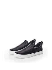 Moda in Pelle Bradly Slip-On Side Zip Trainers - Image 2 of 3