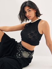 Black Low Slung Disc Belt - Image 2 of 5