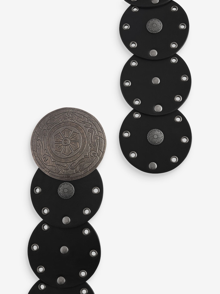 Black Low Slung Disc Belt - Image 5 of 5