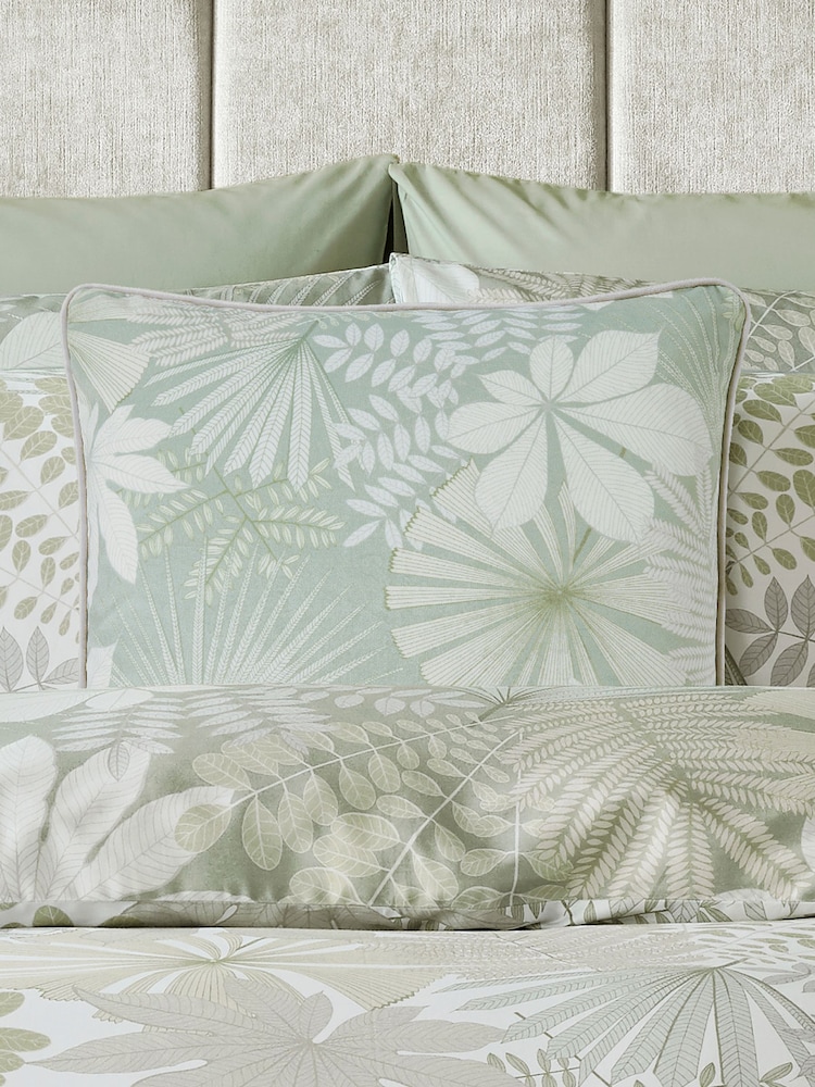 Graham & Brown Green Bohemia Feather Filled Cushion - Image 2 of 4