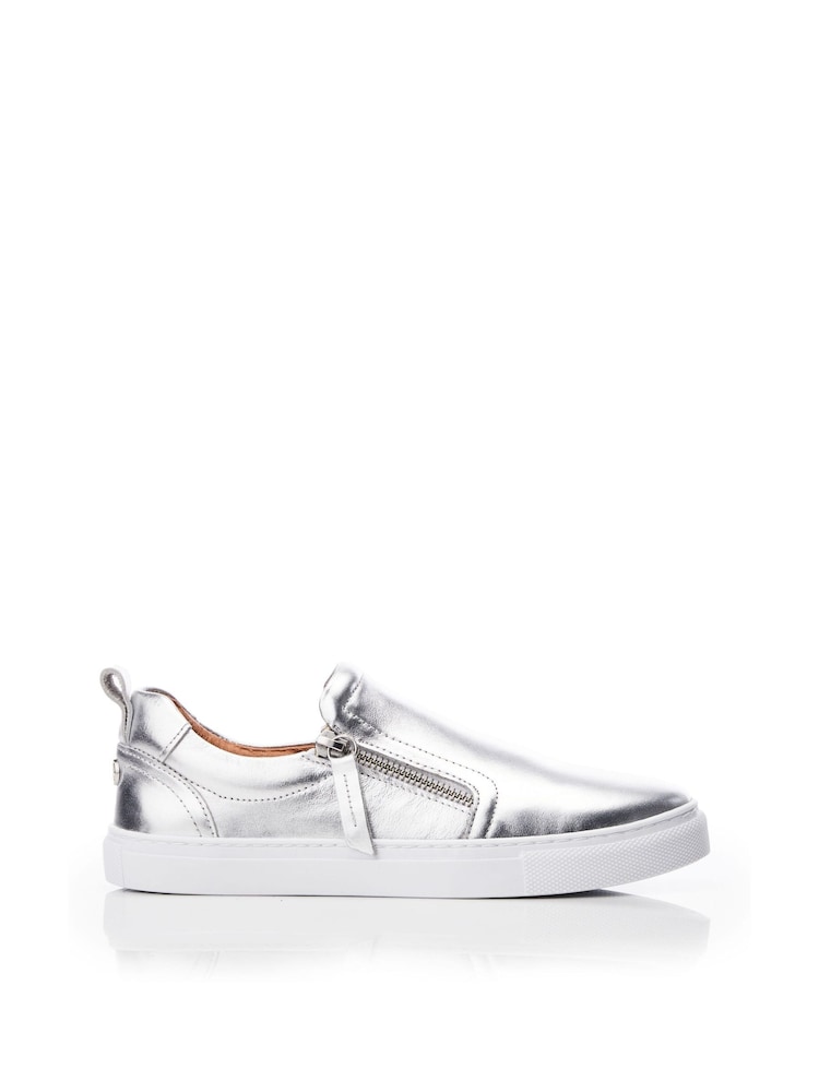 Moda in Pelle Bradly Slip-On Side Zip Trainers - Image 1 of 4