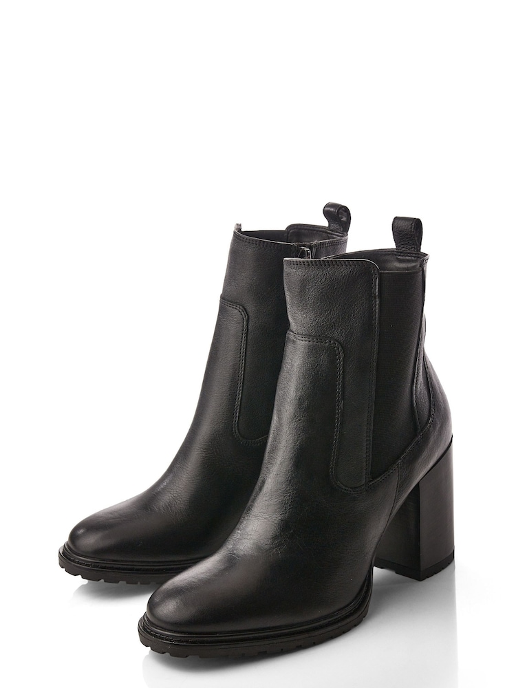 Moda in Pelle Kayari Block Heel Ankle Boots - Image 2 of 4