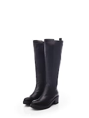Moda in Pelle Linettie Long Chelsea Block Heel Boots - Image 2 of 4