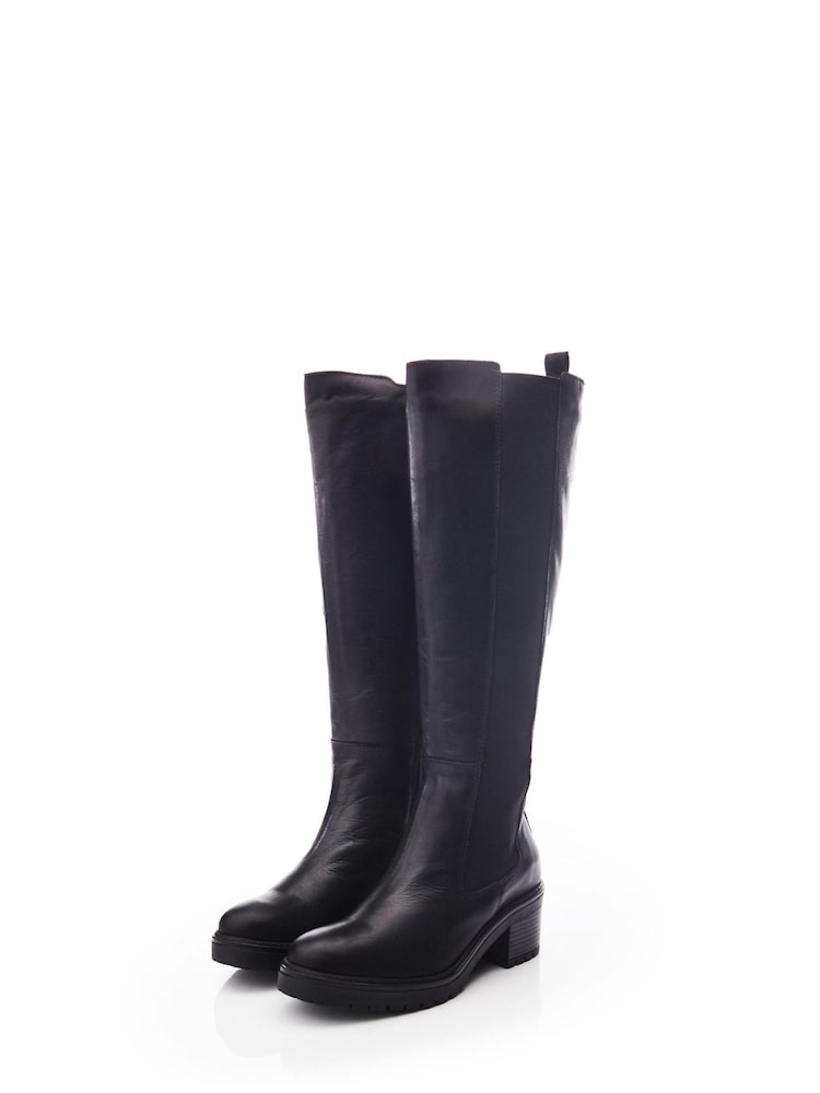Moda in Pelle Linettie Long Chelsea Block Heel Boots - Image 2 of 4