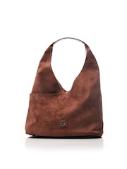 Moda in Pelle Black Glamslouch Large Studded Hobo Bag - Image 2 of 3