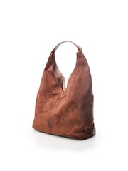 Moda in Pelle Black Glamslouch Large Studded Hobo Bag - Image 3 of 3