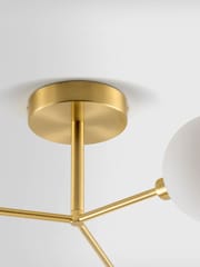 Houseof. Brass 3 Light Flush Ceiling Light - Image 4 of 4