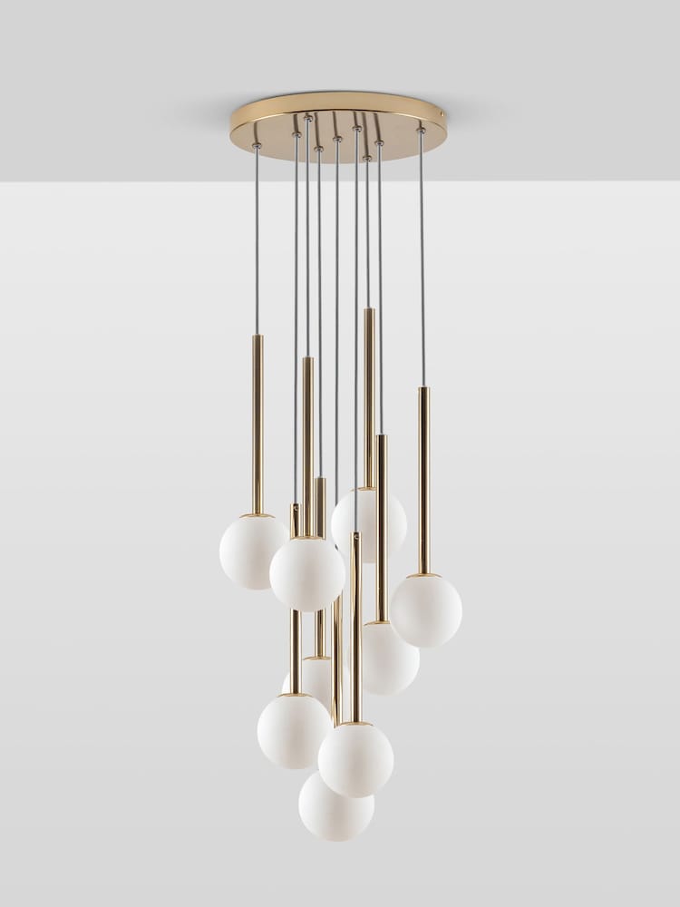 Houseof. Brass Opal Ball Cluster Light - Image 2 of 4