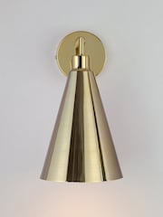 Houseof. Brass Metal Cone Shade Wall Light - Image 2 of 3
