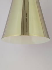 Houseof. Brass Metal Cone Shade Wall Light - Image 3 of 3