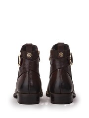 Moda in Pelle Miya Smart Ankle Boots With Buckle Trim - Image 3 of 4