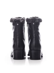 Moda In Pelle ALPINNE FAUX FUR LINED LACE UP LEATHER BOOT - Image 3 of 4