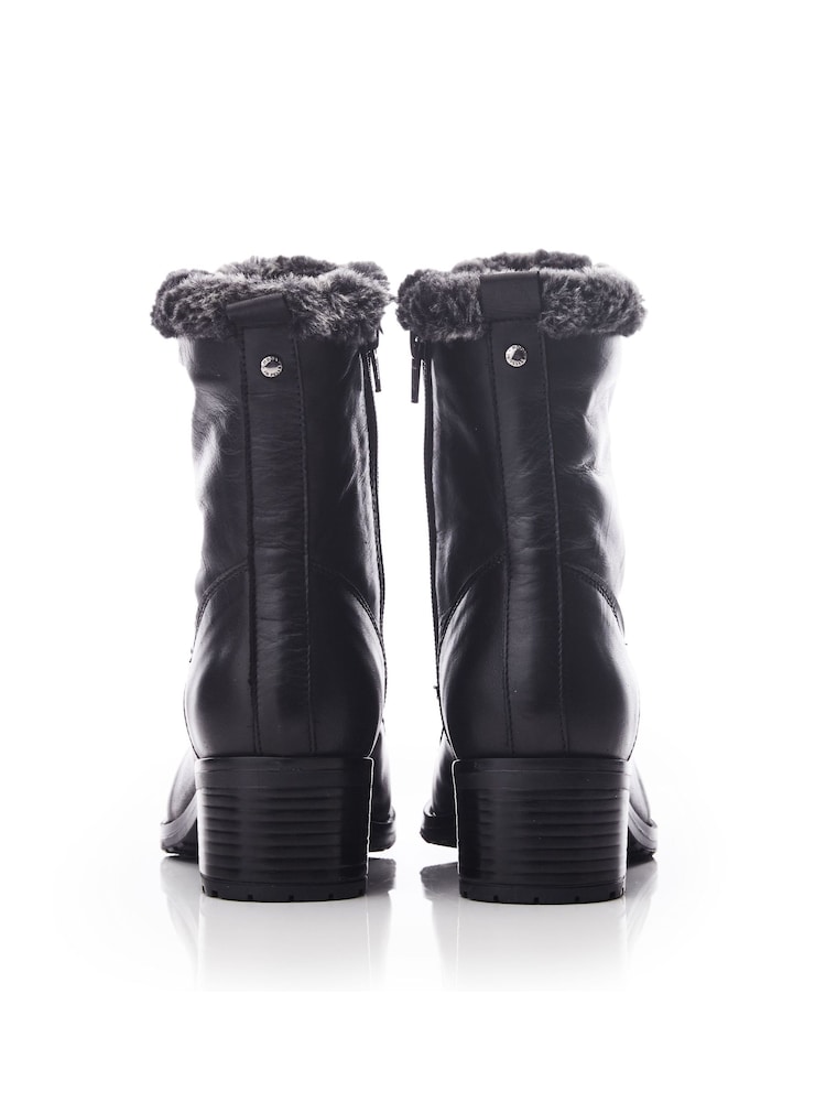 Moda In Pelle ALPINNE FAUX FUR LINED LACE UP LEATHER BOOT - Image 3 of 4