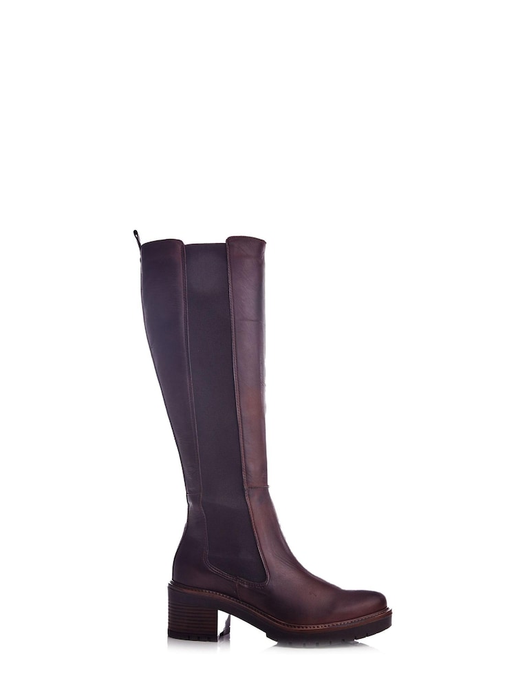 Moda in Pelle Linettie Long Chelsea Block Heel Boots - Image 1 of 4