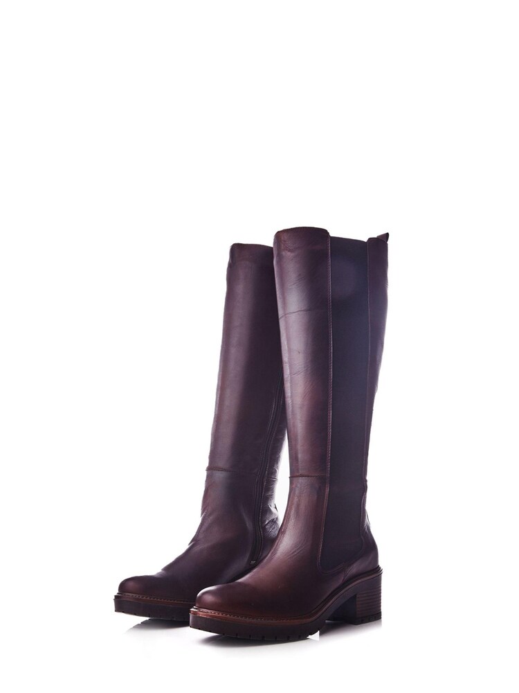 Moda in Pelle Linettie Long Chelsea Block Heel Boots - Image 2 of 4