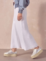 Silver Forever Comfort® Chunky Flatform Espadrille Lace Up Trainers - Image 3 of 9