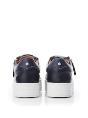 Moda In Pelle Abbiy Chunky Slab Sole Side Zip Lace Up Trainers - Image 2 of 3