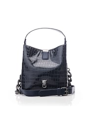 Moda in Pelle Adriana Polished Croc Bucket Bag - Image 1 of 5
