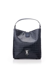 Moda in Pelle Adriana Polished Croc Bucket Bag - Image 2 of 5