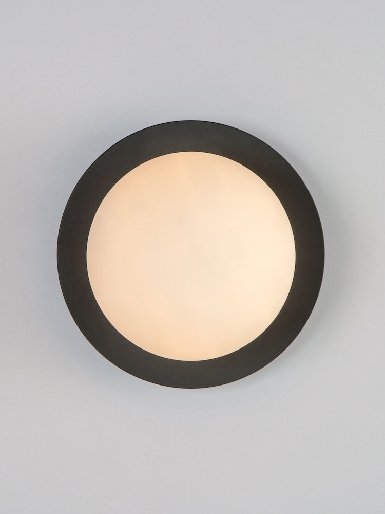 Houseof. Grey Opal Disk Wall Bathroom Light - Image 1 of 3