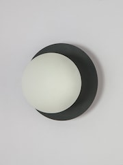 Houseof. Grey Opal Disk Wall Bathroom Light - Image 2 of 3