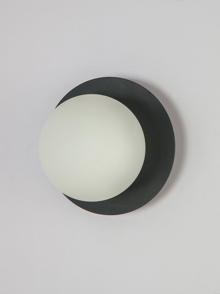 Houseof. Grey Opal Disk Wall Bathroom Light - Image 2 of 3