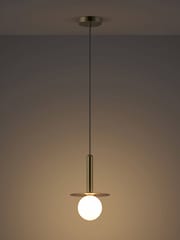 Houseof. Brass Plate Pendant Ceiling Light - Image 4 of 4