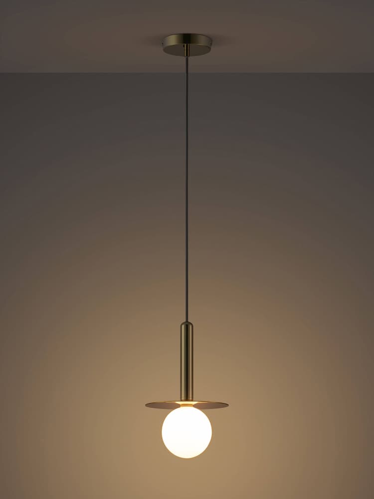 Houseof. Brass Plate Pendant Ceiling Light - Image 4 of 4
