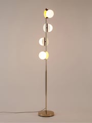 Houseof. Brass Opal Disk Floor Lamp - Image 4 of 4