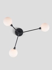 Houseof. Charcoal Grey 3 Light Flush Ceiling Light - Image 3 of 4
