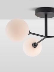 Houseof. Charcoal Grey 3 Light Flush Ceiling Light - Image 4 of 4