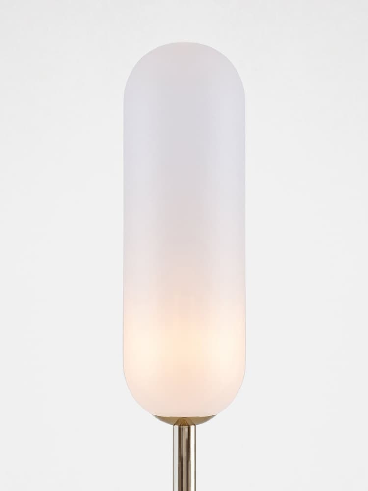 Houseof. Brass Marble Curve Floor Lamp - Image 2 of 4