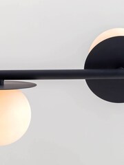 Houseof. Charcoal Grey Opal Disk Ceiling Light - Image 3 of 4