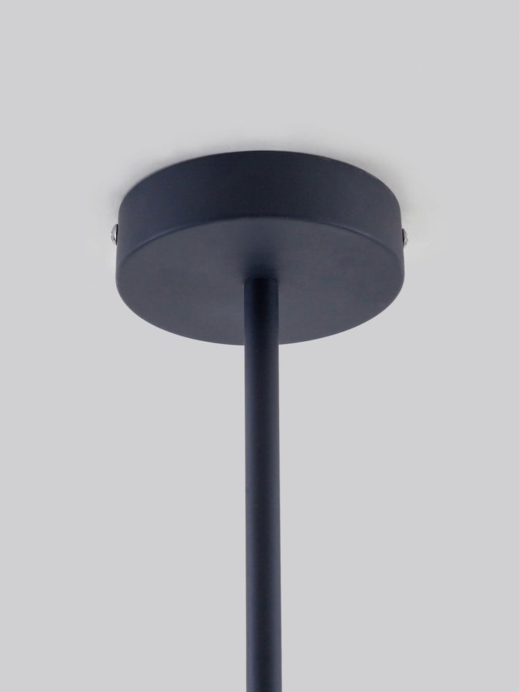 Houseof. Charcoal Grey Opal Disk Ceiling Light - Image 4 of 4