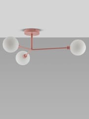 Houseof. Pink 3 Light Flush Ceiling Light - Image 2 of 4