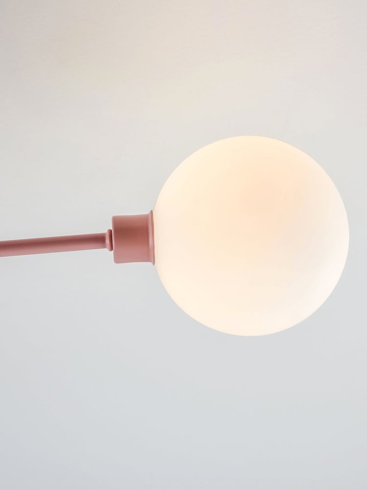 Houseof. Pink 3 Light Flush Ceiling Light - Image 4 of 4