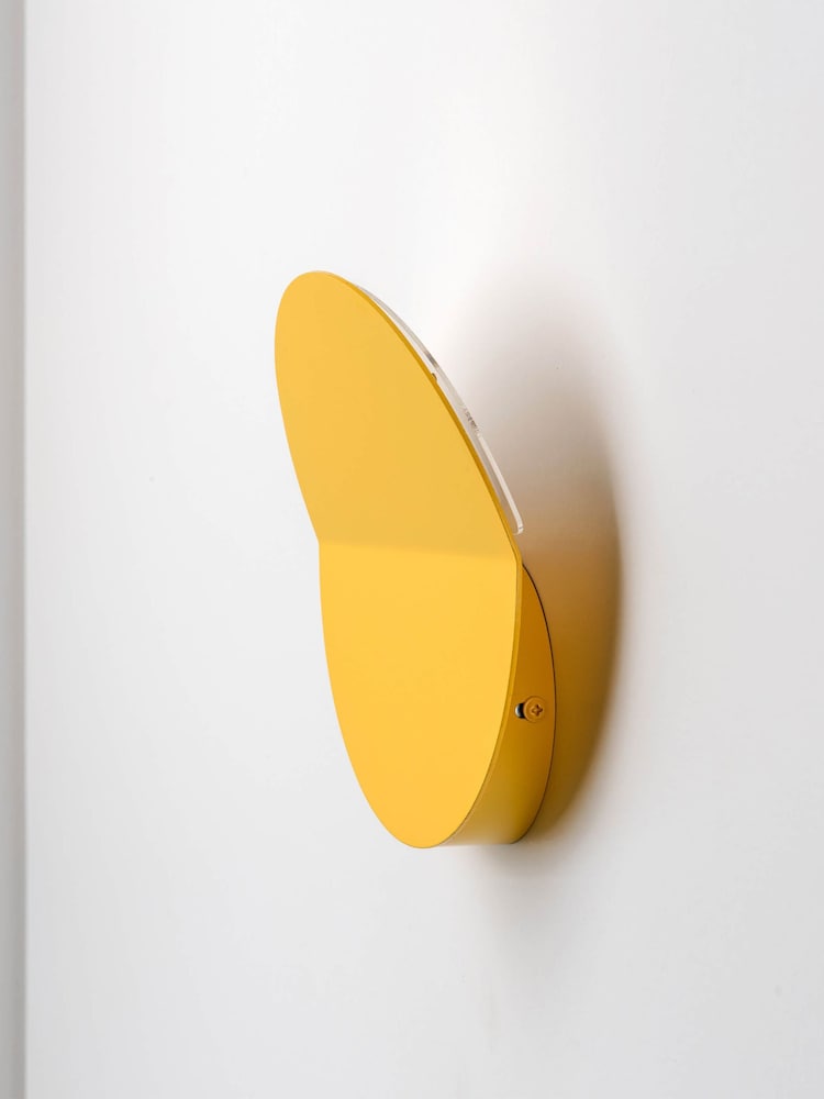 Houseof. Yellow Round Diffuser Wall Light - Image 3 of 3 Houseof. Yellow Round Diffuser Wall Light - Image 3 of 3