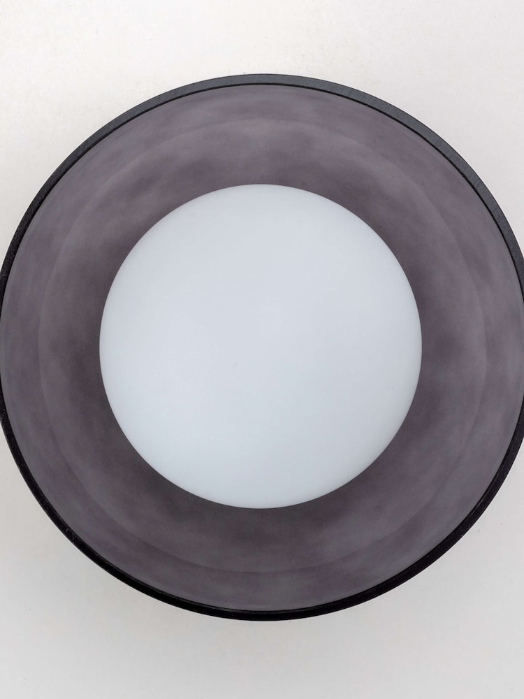 Houseof. Grey Glass Bowl Rechargeable Table Lamp - Image 2 of 4