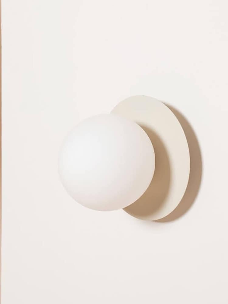 Houseof. Sand Cream Opal Disk Wall Bathroom Light - Image 2 of 4