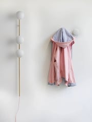 Houseof. Brass Bar Opal Ball Frosted Glass Shade Wall Light - Image 1 of 4