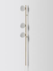 Houseof. Brass Bar Opal Ball Frosted Glass Shade Wall Light - Image 4 of 4