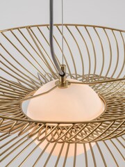 Houseof. Brass Cage Ceiling Light - Image 3 of 4