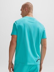 BOSS Blue Seasonal Graphic Print T-Shirt - Image 2 of 5