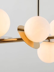 Houseof. Brass Opal Disk Ceiling Light - Image 3 of 4