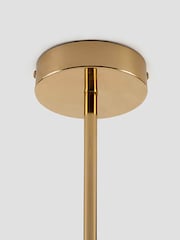 Houseof. Brass Opal Disk Ceiling Light - Image 4 of 4