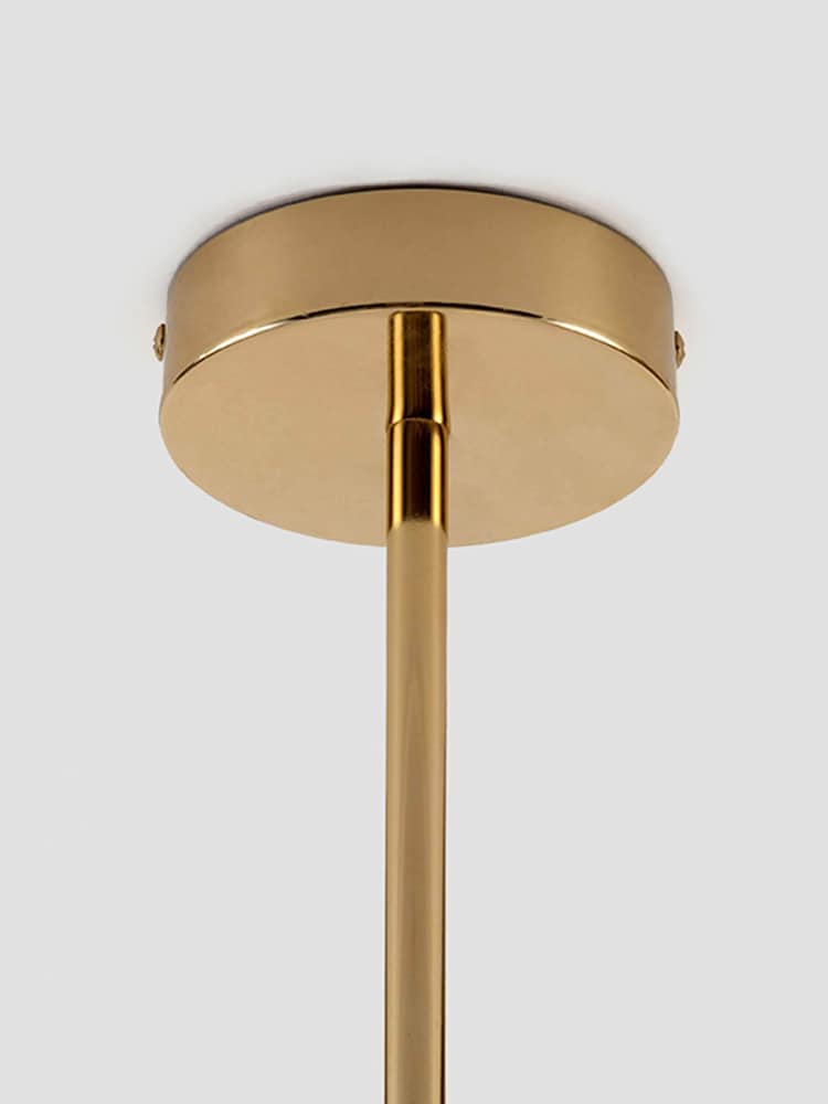 Houseof. Brass Opal Disk Ceiling Light - Image 4 of 4