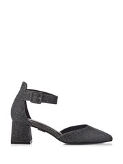 Moda in Pelle Kadie Grey Block Heels Mid Point 2 Part D’Orsey - Image 1 of 4