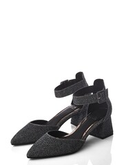 Moda in Pelle Kadie Grey Block Heels Mid Point 2 Part D’Orsey - Image 2 of 4