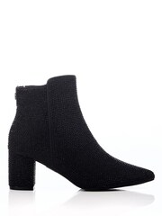 Moda in Pelle Xiomara Block Heel Pointed Ankle Boots - Image 1 of 4